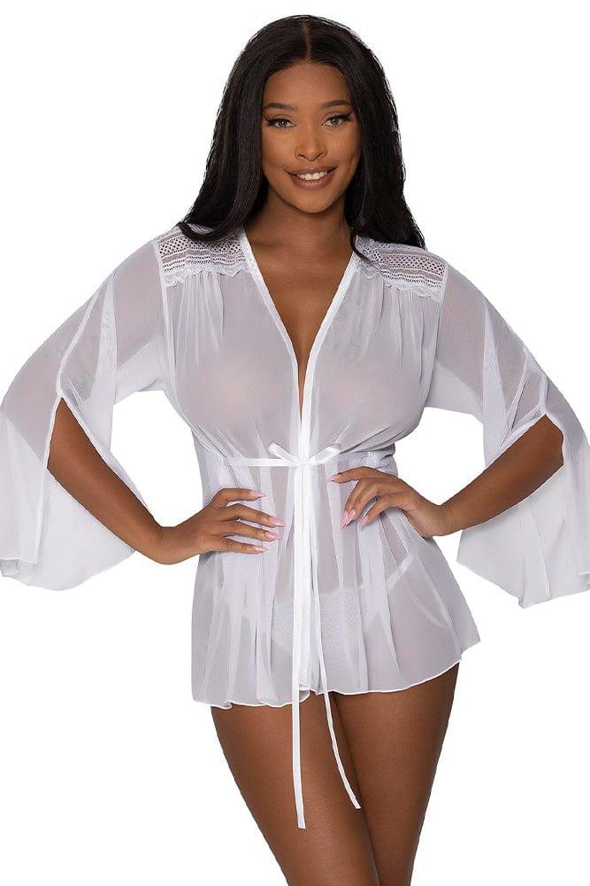 Modern Romance Flowing Short Robe Xoxomoving