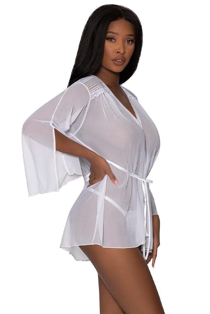 Modern Romance Flowing Short Robe Xoxomoving