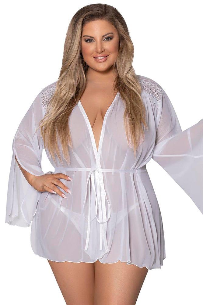 Modern Romance Flowing Short Robe Xoxomoving