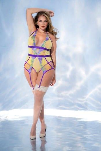 Mapale Embroidered Yellow Merry Widow Xoxomoving