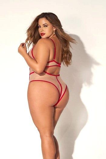 Mapale Nude Heart Teddy Xoxomoving