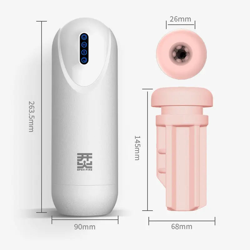 Xoxomoving Telescopic Masturbation Cup for Men - Suction & Stimulation Xoxomoving