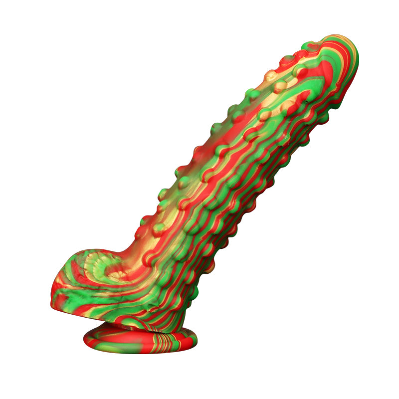 Alien Spiked Silicone Dildo 8.8 Inches Xoxomoving