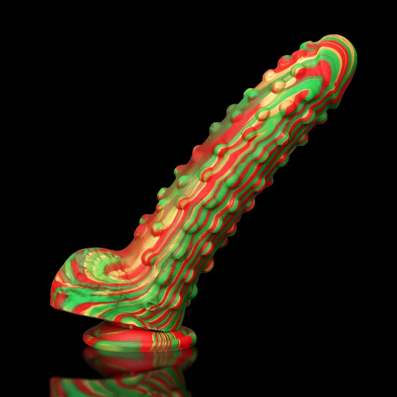 Alien Spiked Silicone Dildo 8.8 Inches Xoxomoving