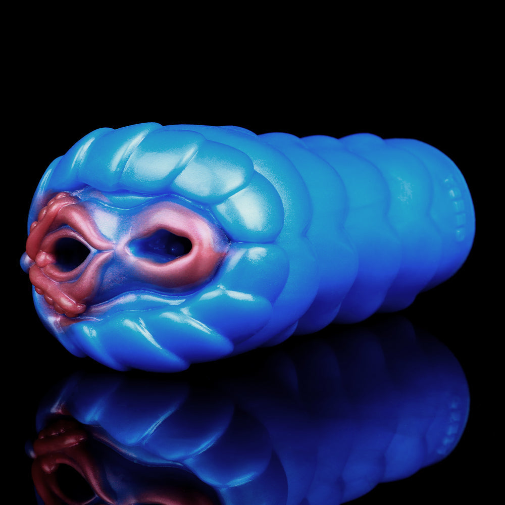 Fantasy Beast Pocket Pussy Male Sex Toy - Vibrating Bullet Dual Vaginal Penis Masturbator Xoxomoving