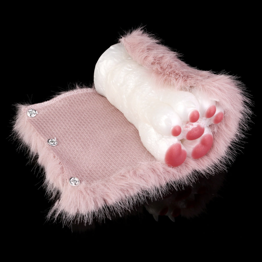 Fantasy Cat Paw Animal Pussies Furry Sex Doll - Male Plush Silicone Penis Masturbation Cup Xoxomoving