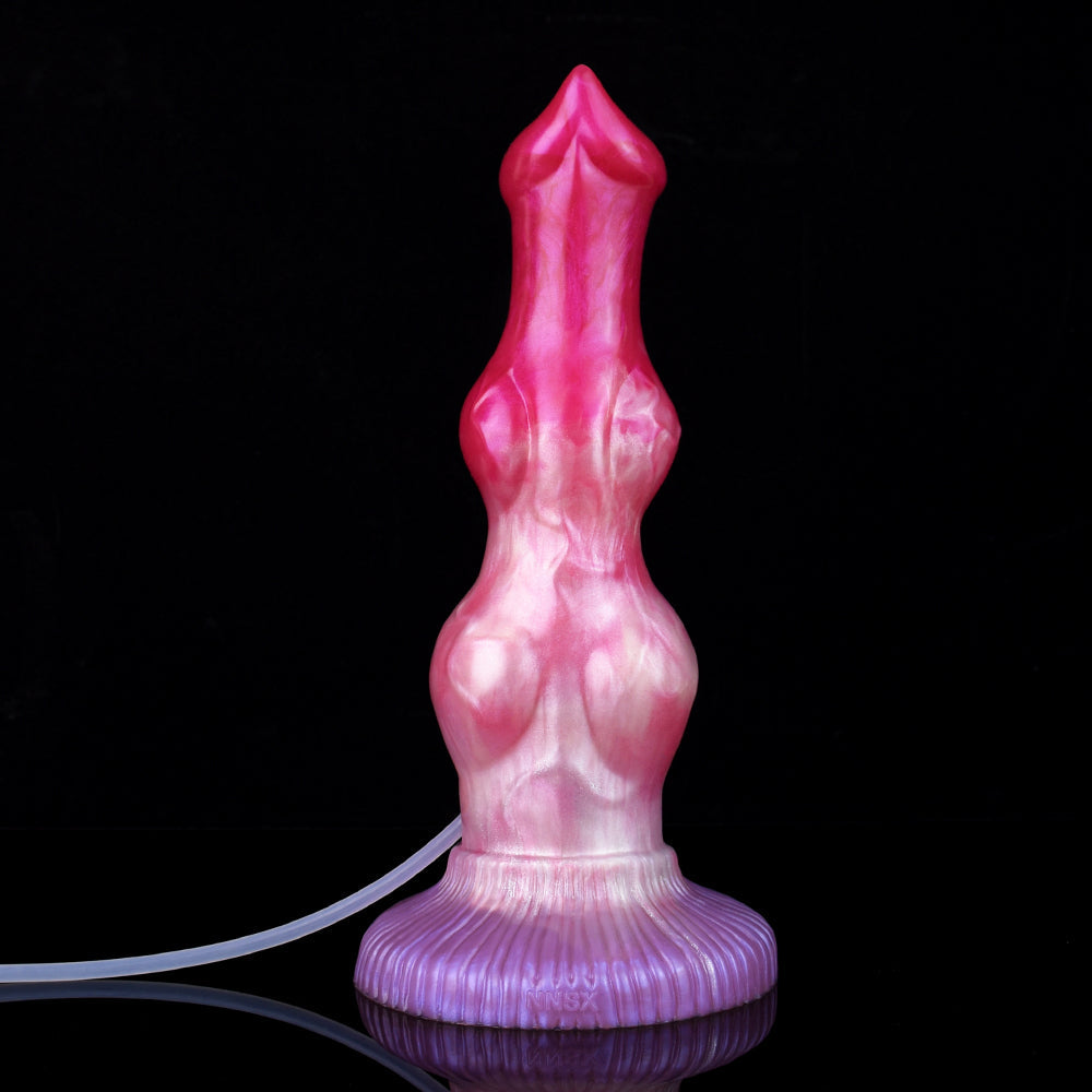10 Inch Double Knot Dog Squirting Dildo Xoxomoving