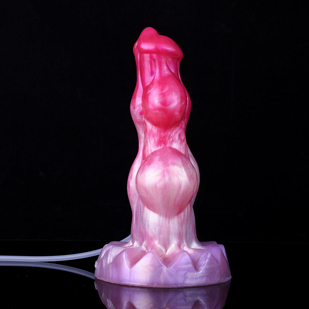 9 Inch Pink Big Knot Monster Dog Squirting Dildo Xoxomoving