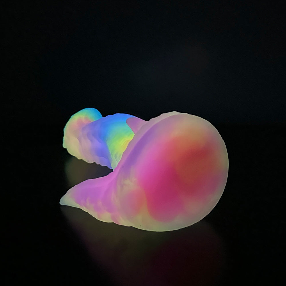 Rainbow Alien Dragon Luminous Spiked Dildo Xoxomoving