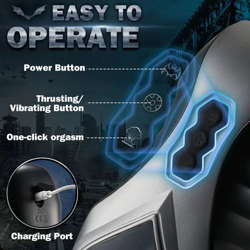 Xoxomoving Oral Male Masturbator with Thrusting, Vibrating & Window Xoxomoving