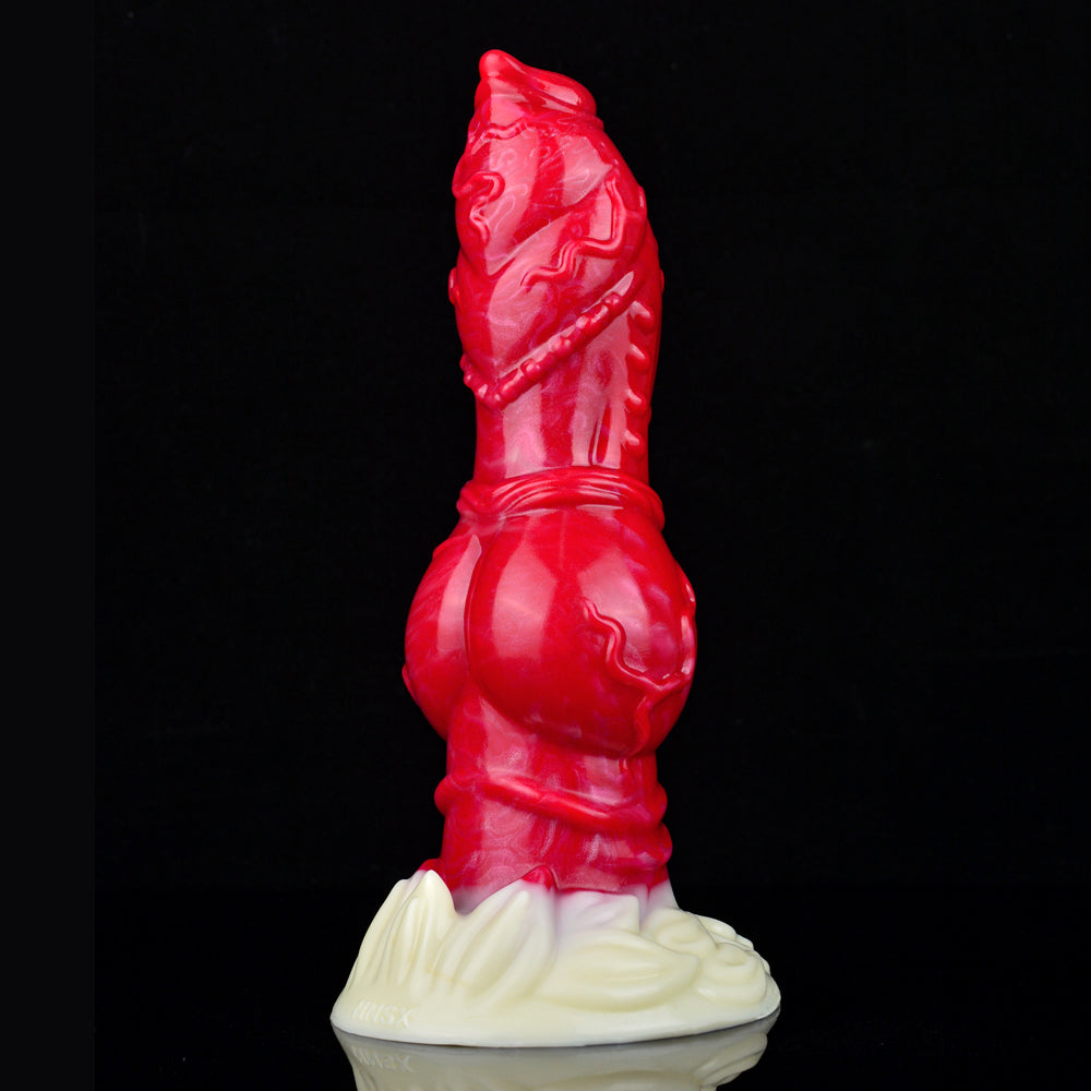 9 Inch Realistic Red Hell Dog Dildo Xoxomoving