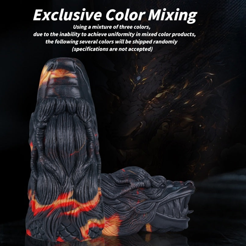 Fantasy Silicone Dragon Head Masturbator-Oral Sex Simulator & Pocket Pussy Domlust