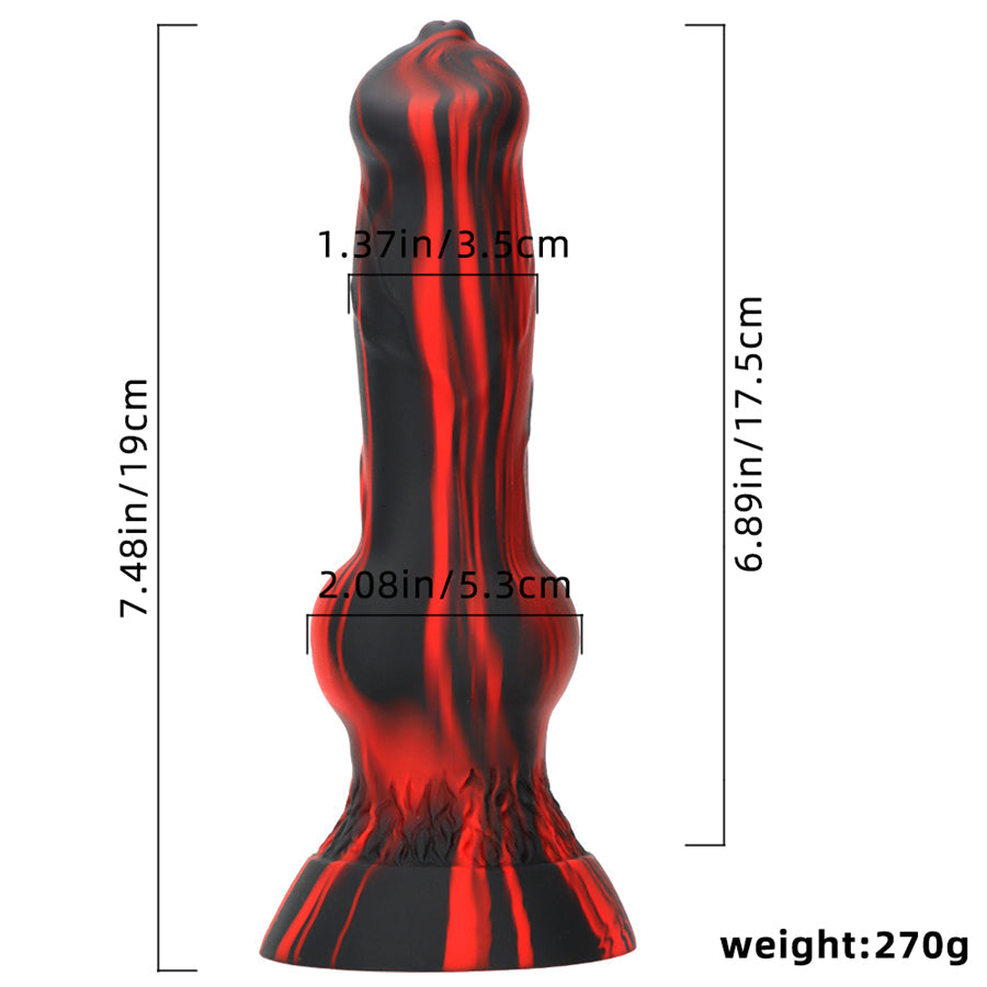 7 Inch Silicone Knot Dog Dildo Xoxomoving