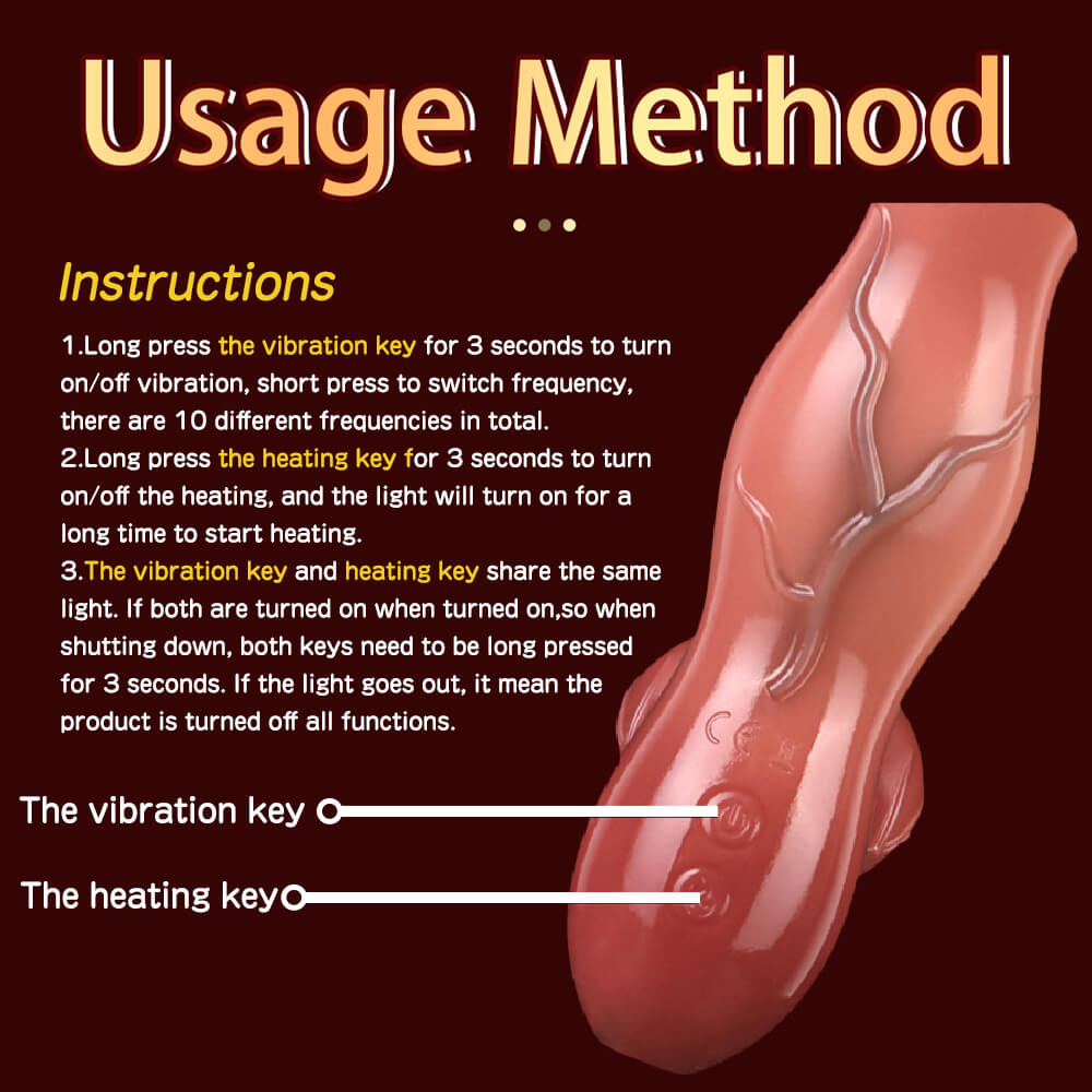 7 Inch Fantasy Dog Knot Vibrating Dildo Xoxomoving