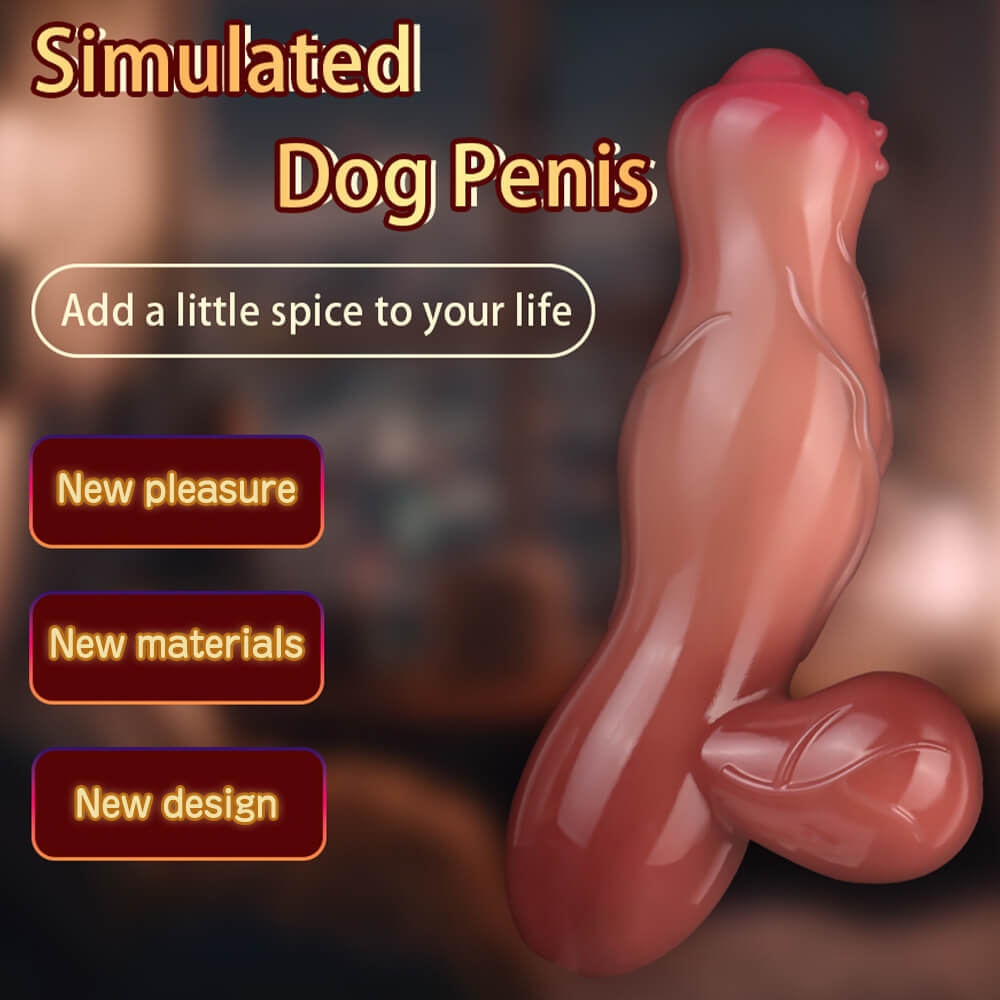 7 Inch Fantasy Dog Knot Vibrating Dildo Xoxomoving