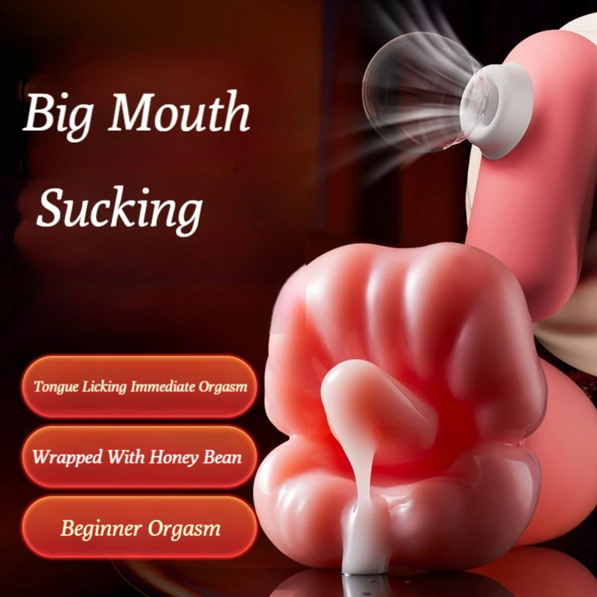 Xoxomoving - 2 In 1 Tongue Licking Sucking Vibrators For Women Xoxomoving
