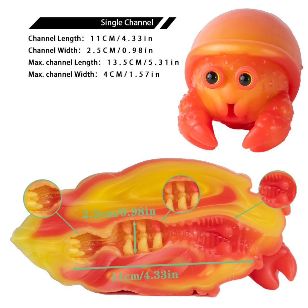 Realistic Hermit Crab Silicone Pocket Pussy - Fantasy Mini Sex Doll for Men Blowjobs Xoxomoving