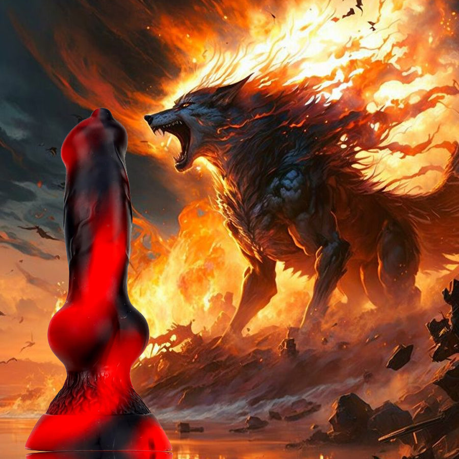 Hellhound Dildo Knot 7 Inch Soft Silicone STS