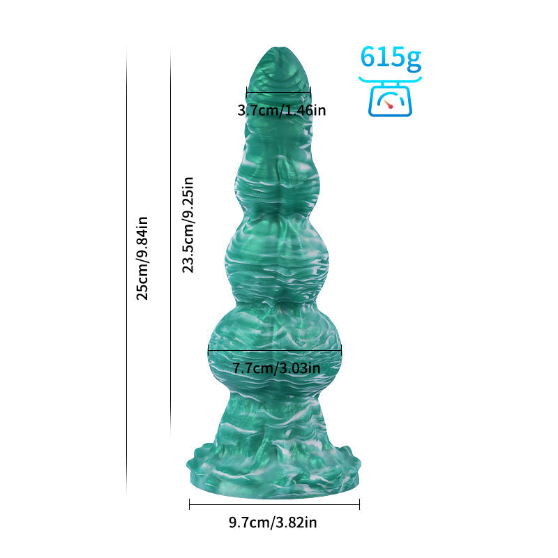 9 Inch Three Knot Macarons Fantasy Dog Dildo Xoxomoving