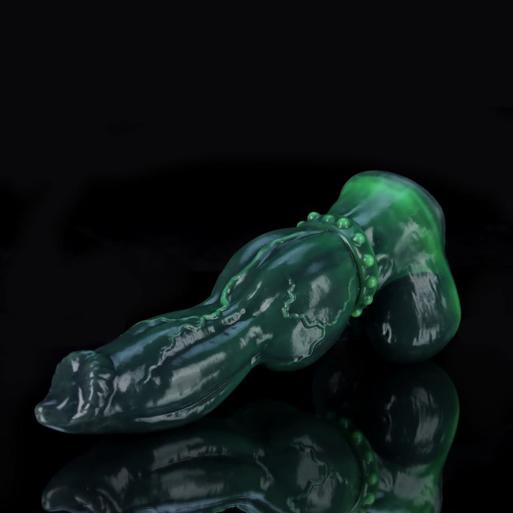 Venom Green Knot Dildo Xoxomoving