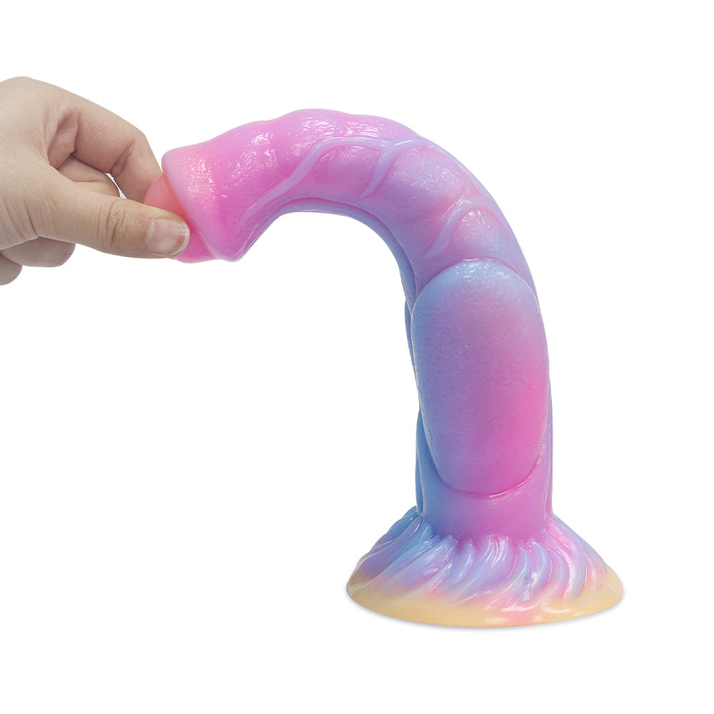 9 Inch Fantasy Horse Glow In The Night Dildo Xoxomoving