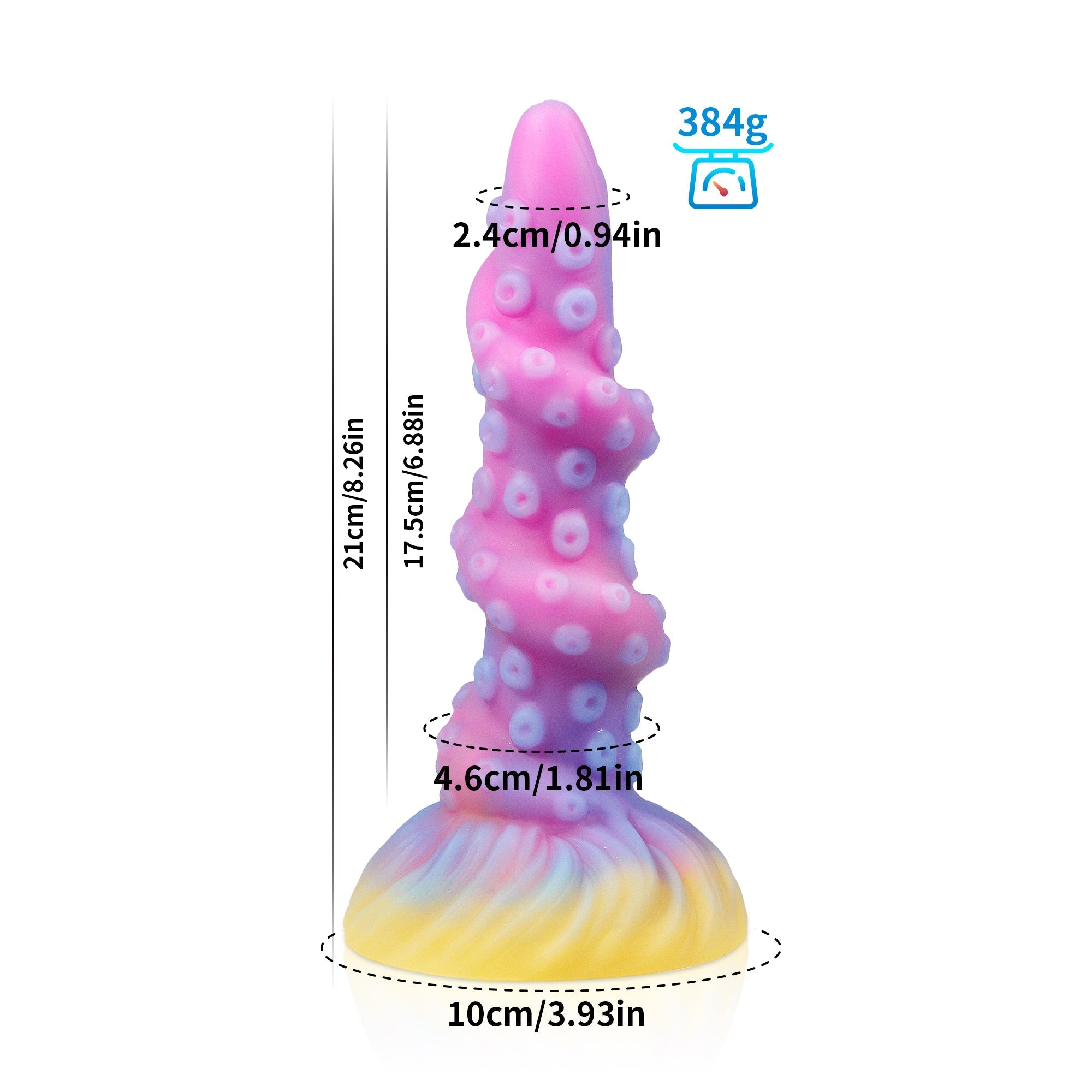 8 Inch Octopus Tentacle Anal Suction Cup Dildo Xoxomoving