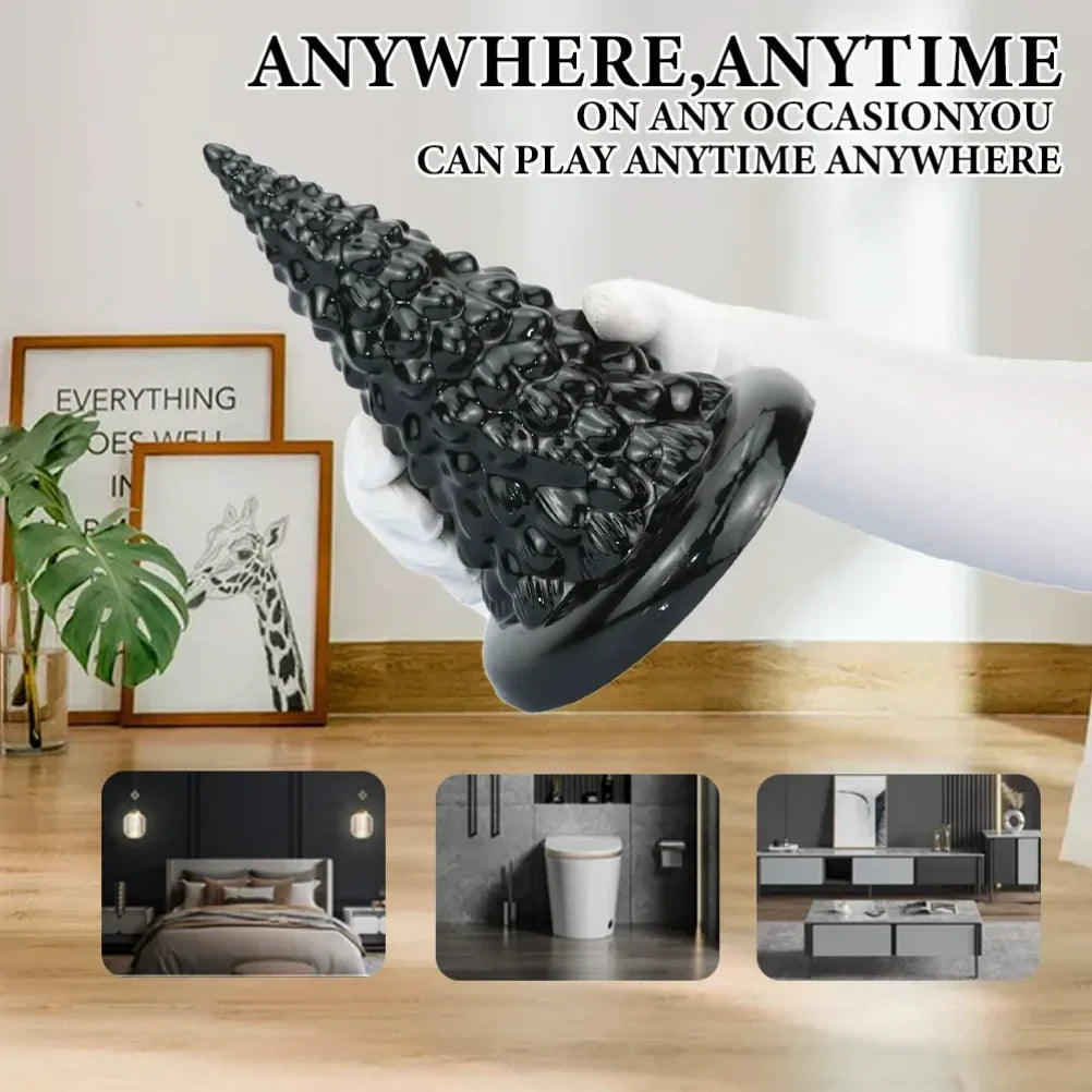 Cone Spiked Anal Dildo 7.8 Inches Xoxomoving