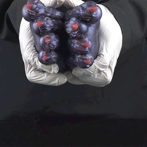 Fantasy Demon Double-Foot Silicone Pocket Pussy – Hidden Channel Masturbator with Furry Texture & Claws Domlust
