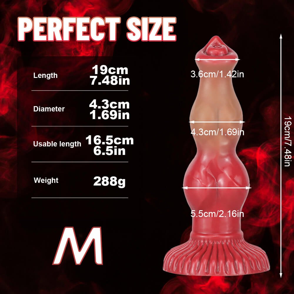 9 Inch Fantasy Dog Knot Dildo Xoxomoving