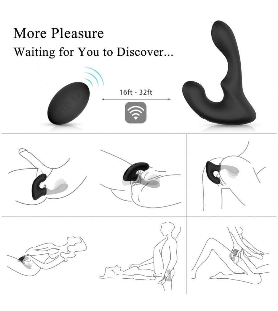 9-Pattern Vibration Double Motor 30 Wave-Motion Prostate Massager - Xoxomoving