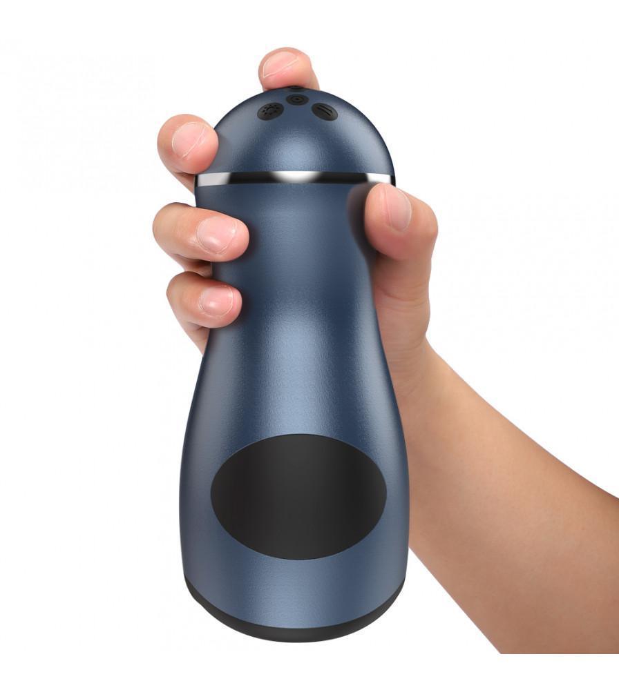 9 Vibrating & 3 Sucking Auto Masturbation Cup - Intense Pleasure Guaranteed - Xoxomoving
