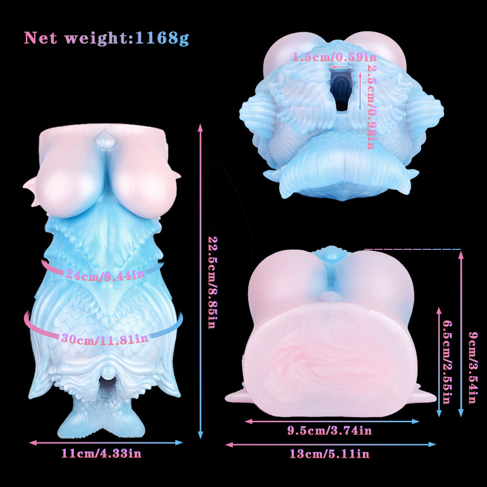 Mermaid Fantasy Pocket Pussy – Ultra-Realistic Silicone Masturbation Blowjob Sex Toys for Men Xoxomoving