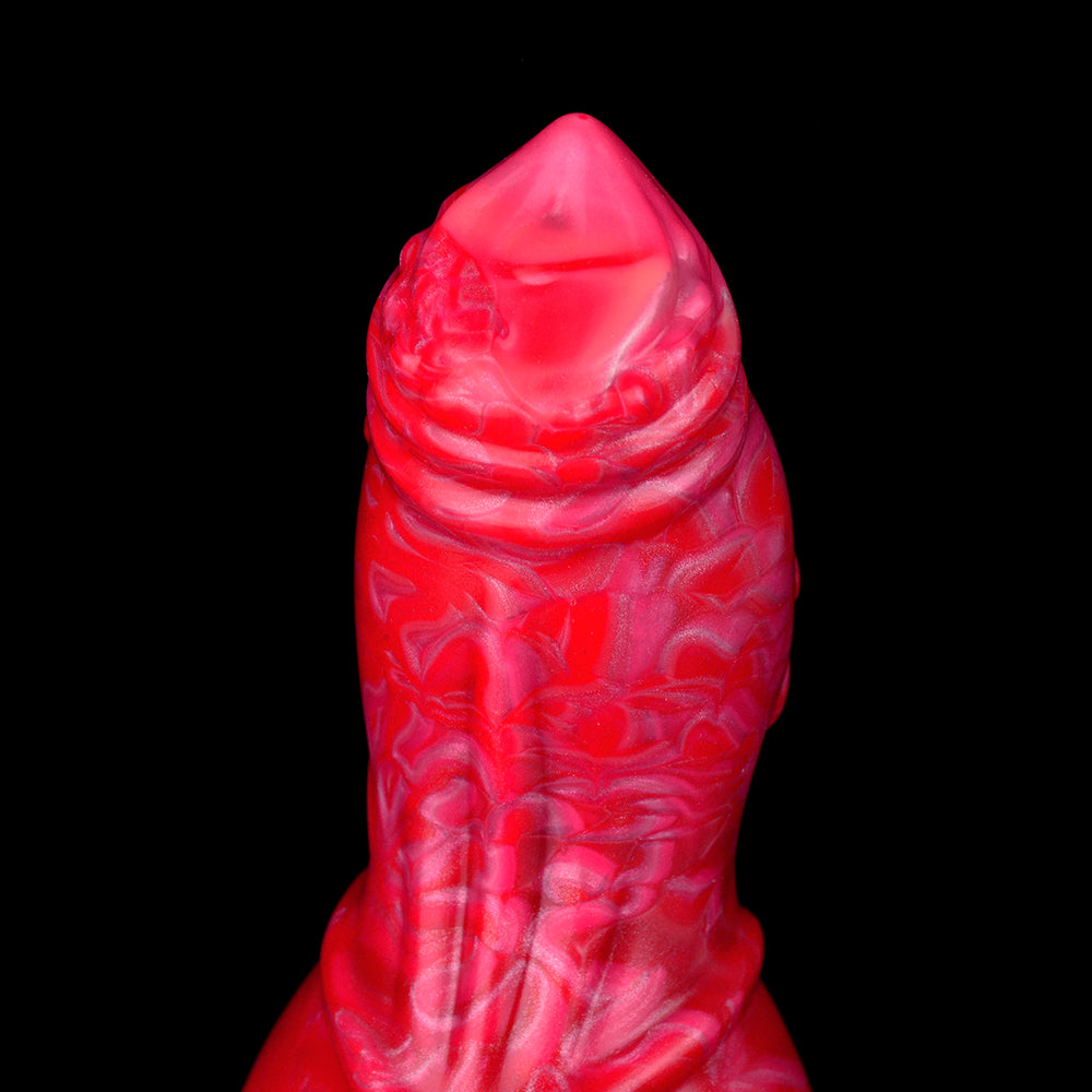 7 Inch Red Fantasy Knot Dog Dildo Xoxomoving