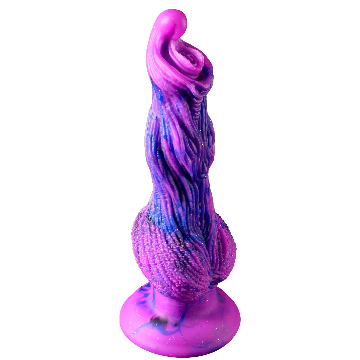 Fantasy Textured Silicone Alien Dog Knot Dildo Xoxomoving
