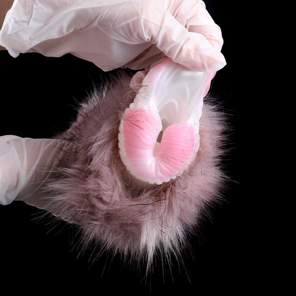 Furry Dog Pocket Pussy - Realistic Animal Vaginal Double Open Penis Masturbator Xoxomoving