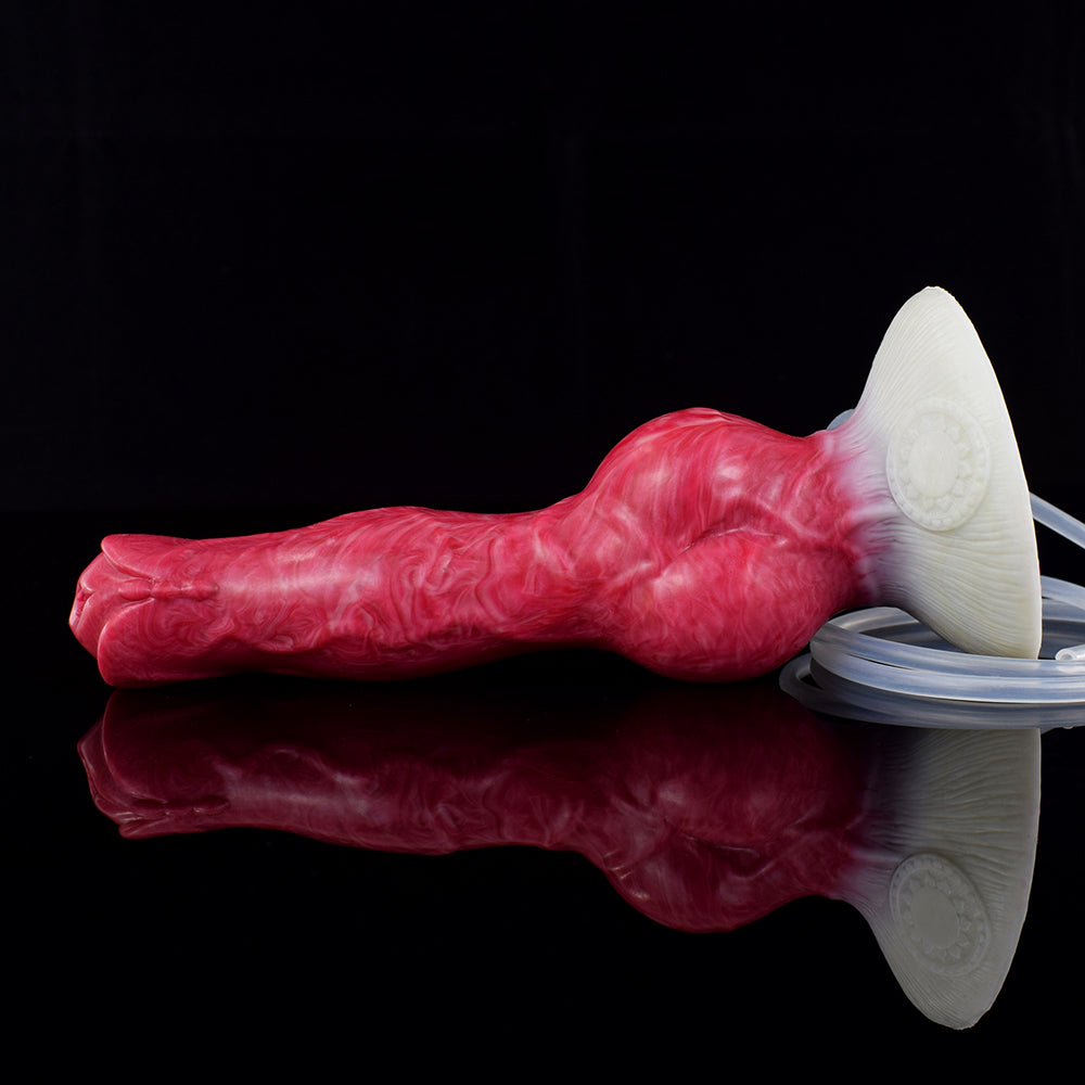 8 Inch Red Squirting Fantasy Dog Dildo Xoxomoving