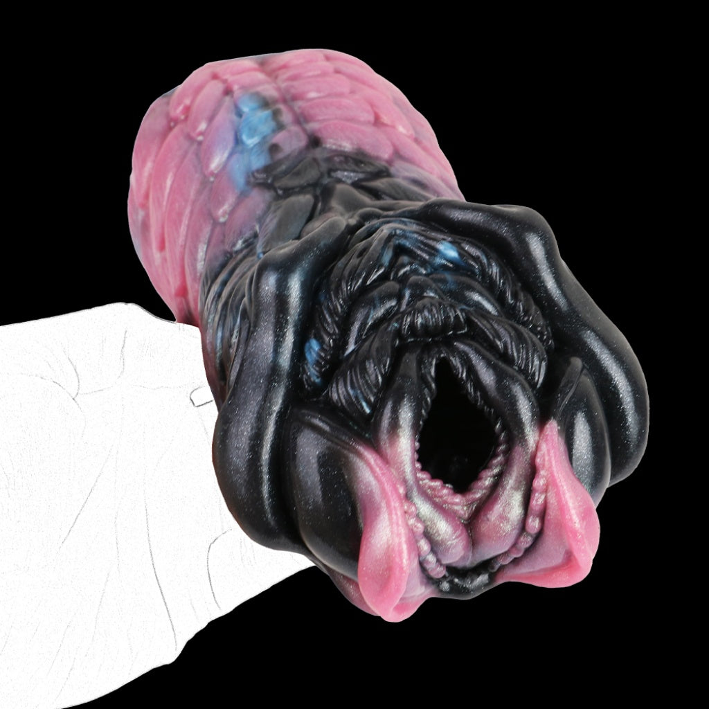 Fantasy Wolf Pussy Pocket Masturbator - Silicone Penis Blowjob Mini Sex Doll Xoxomoving
