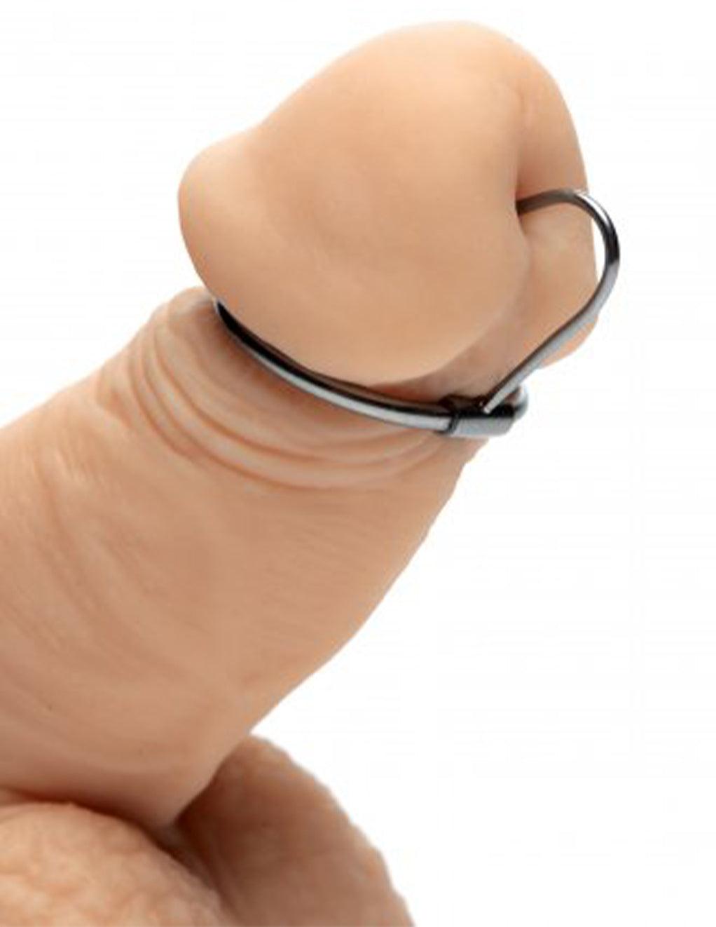 Master Series Halo Urethral Plug With Glans Ring - Xoxomoving