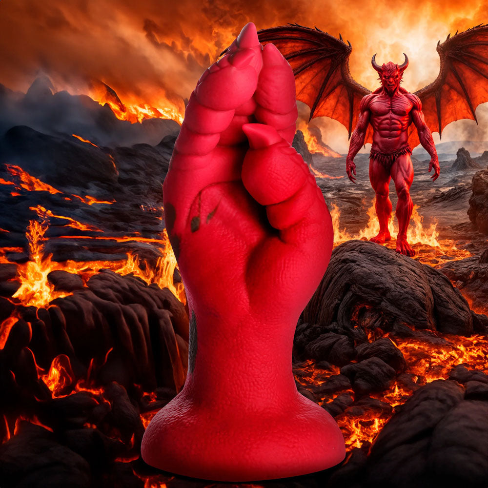 XR Brands Creature Cocks Demon Claw Fisting Fantasy Silicone Dildo Red 21.8cm XR Brands