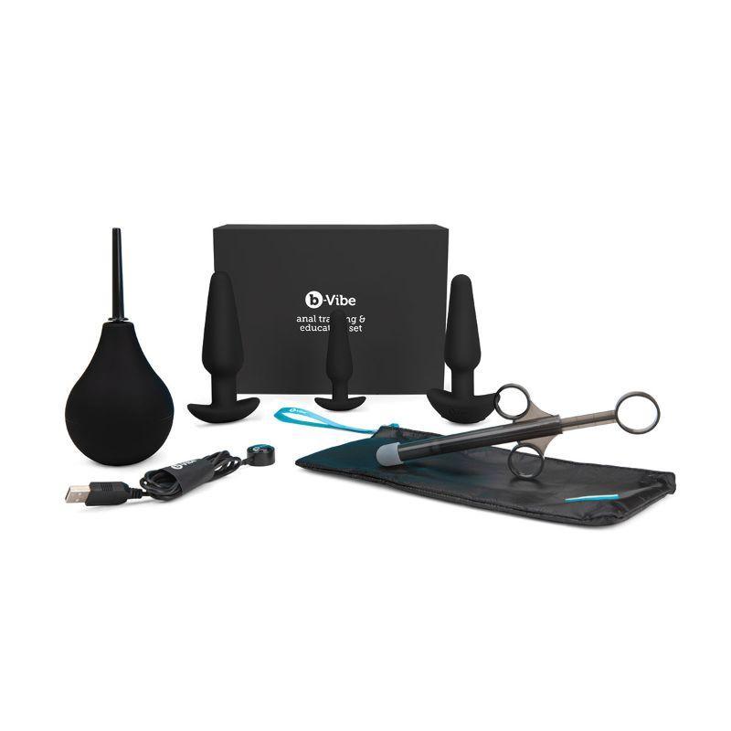 b-Vibe Anal Training and Education Set - Black - Xoxomoving