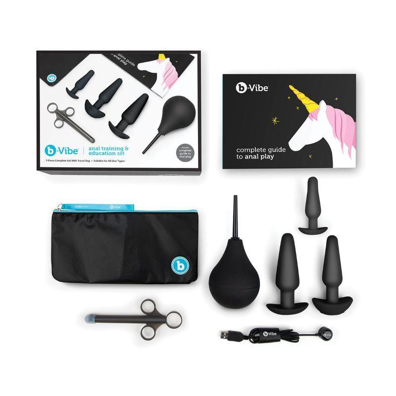 b-Vibe Anal Training and Education Set - Black - Xoxomoving