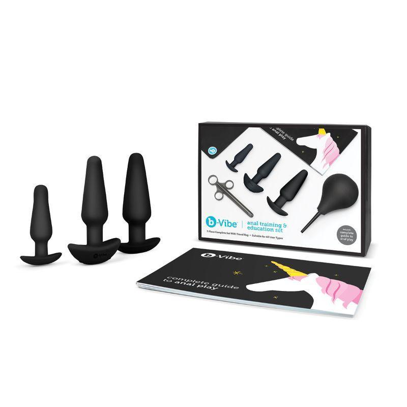 b-Vibe Anal Training and Education Set - Black - Xoxomoving