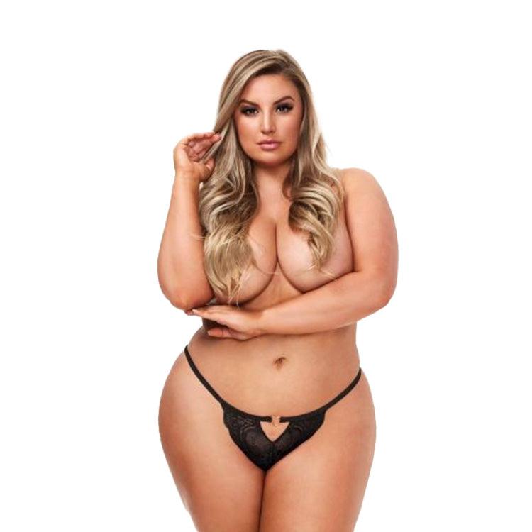 Baci Crotchless Lace Panty Xoxomoving