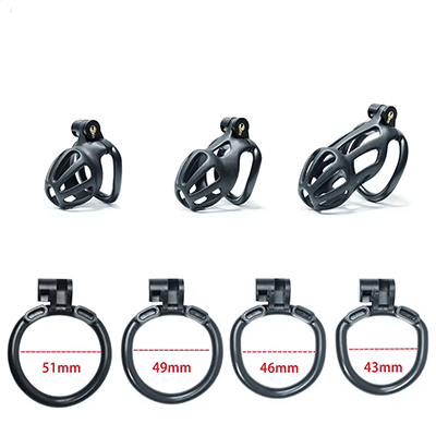 Black Python Chastity Cage - Nub Xoxomoving