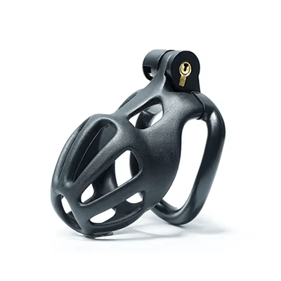 Black Python Chastity Cage - Small Xoxomoving
