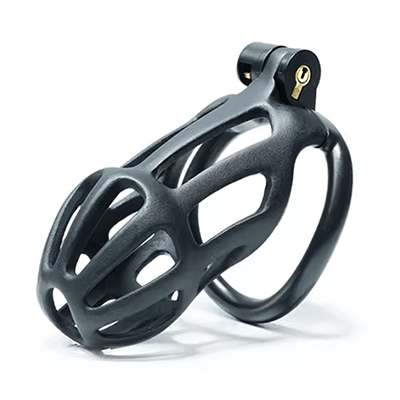 Black Python Chastity Cage - Standard Xoxomoving