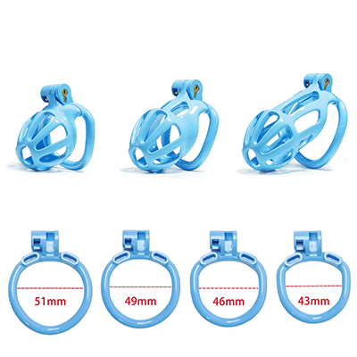 Blue Python Chastity Cage - Nub Xoxomoving