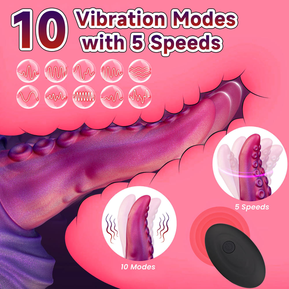 Bruce - Vibrating Octopus Tentacle Butt Plug