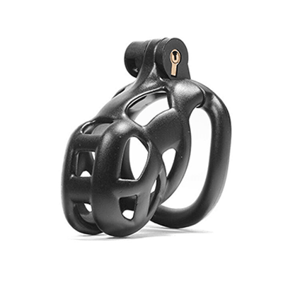 Black Cobra Chastity Cage - Small Xoxomoving