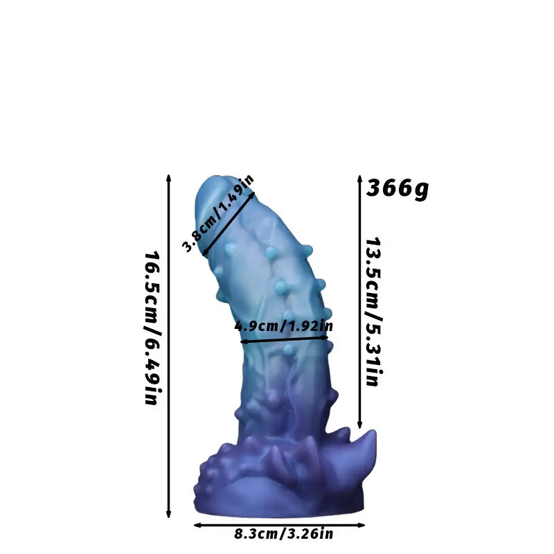 Cosmic Spiked Fantasy Dildo 8 Inches Xoxomoving